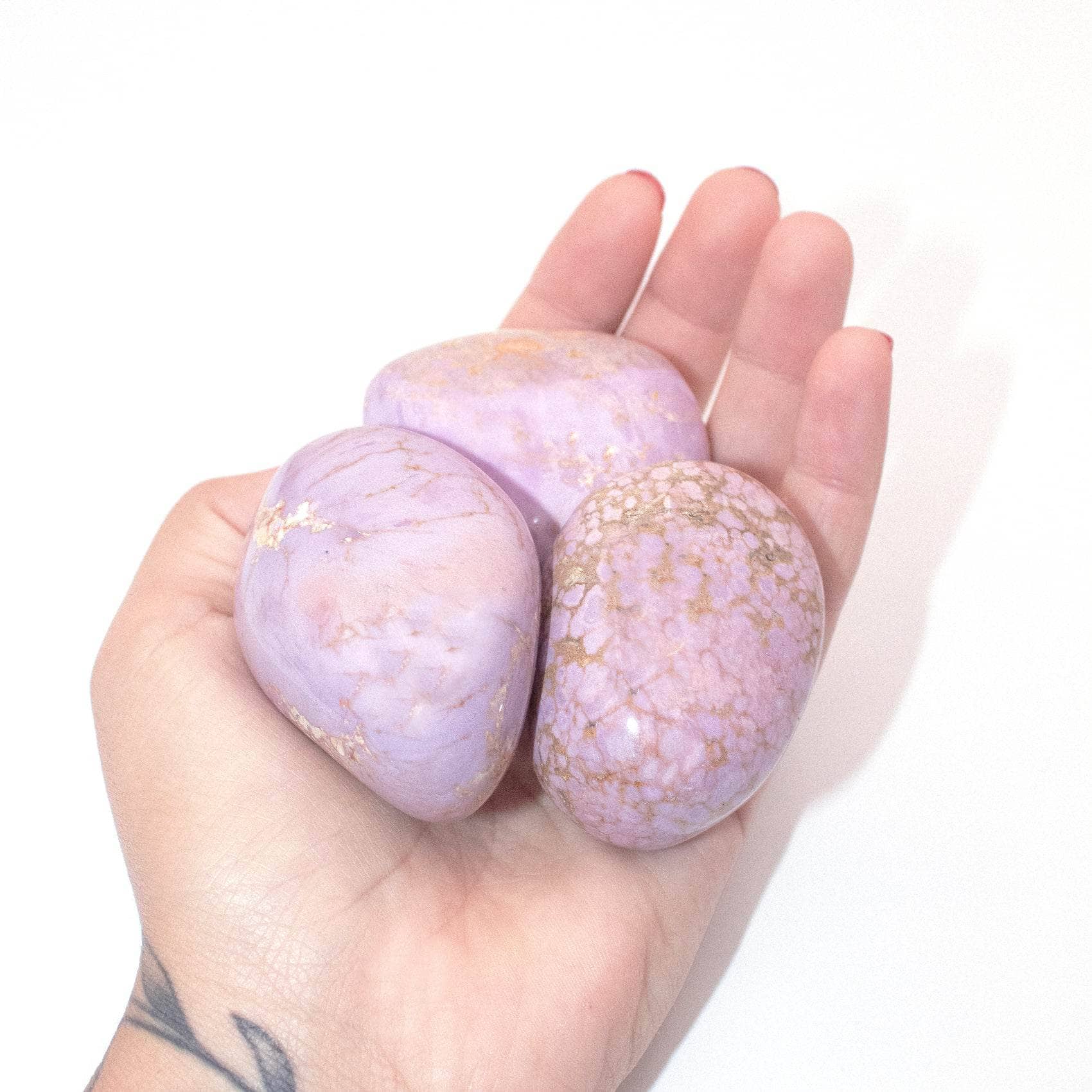 Rare Phosphosiderite Palm Stone - AAA Premium Quality
