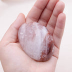 Red Hematoid Quartz Palm Stone