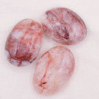 Red Hematoid Quartz Palm Stone
