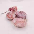 Red Hematoid Quartz Palm Stone