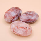 Red Hematoid Quartz Palm Stone
