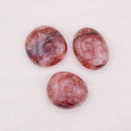 Red Hematoid Quartz Palm Stone