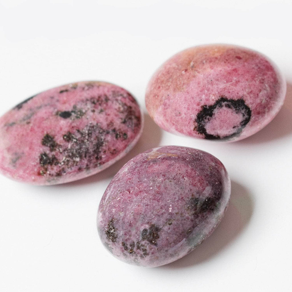 Rhodonite Palm Stone