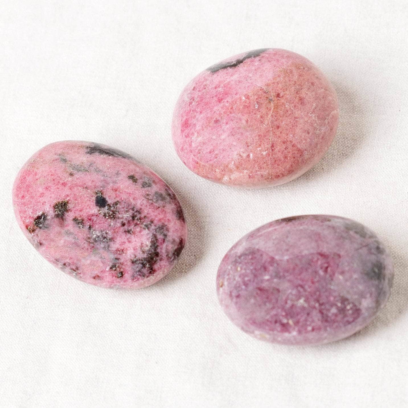 Rhodonite Palm Stone