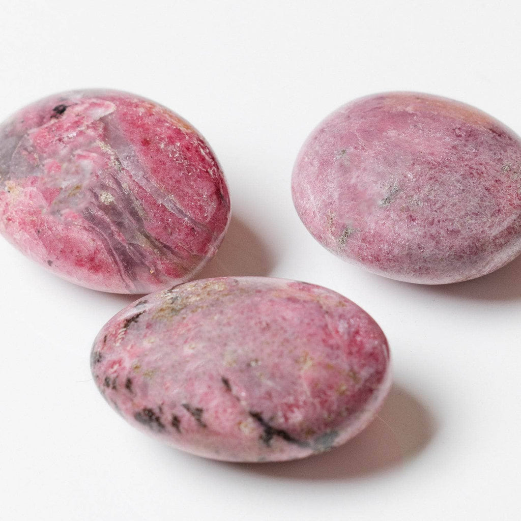 Rhodonite Palm Stone
