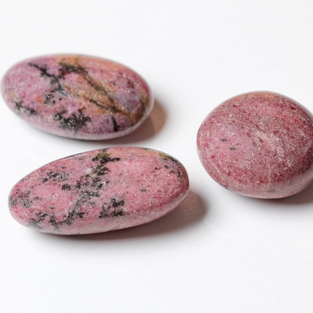 Rhodonite Palm Stone