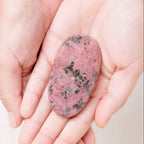 Rhodonite Palm Stone
