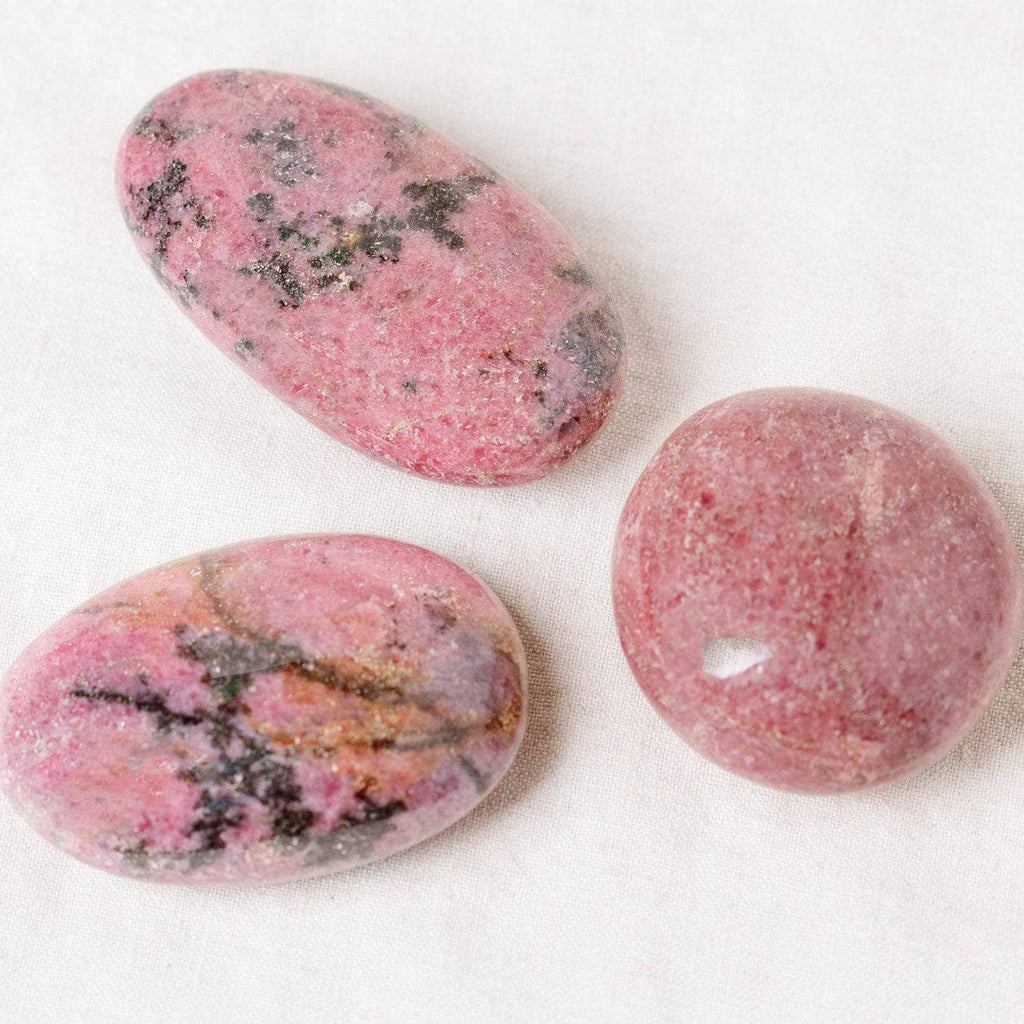 Rhodonite Palm Stone