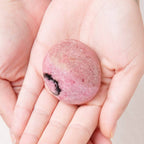 Rhodonite Palm Stone