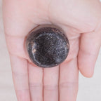 Rare Black Septarian Geode Protection Palm Stone - 1 of a Kind