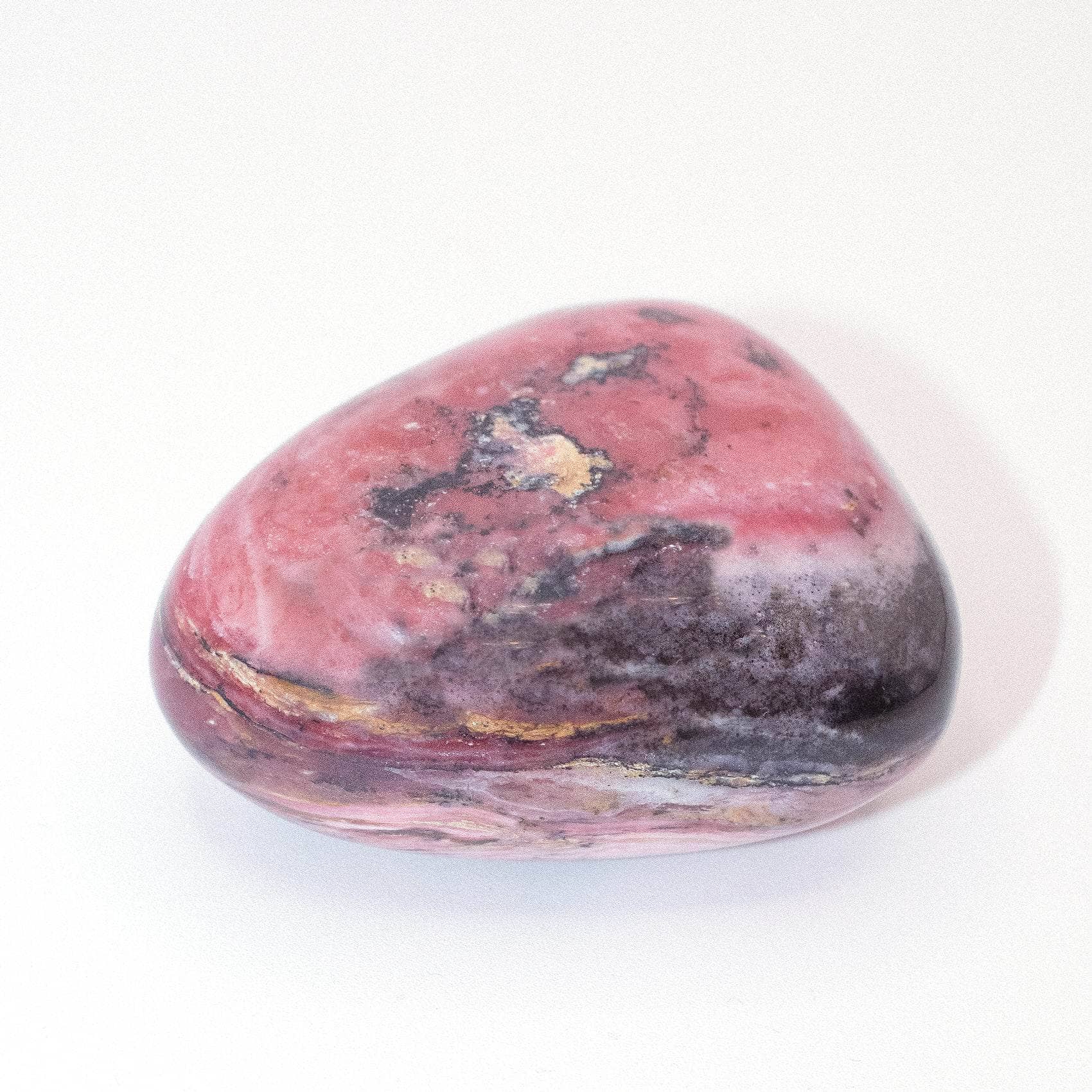 Rare Strawberry Opal Palm Stone