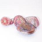 Rare Strawberry Opal Palm Stone