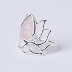 Lotus Gemstone Ring