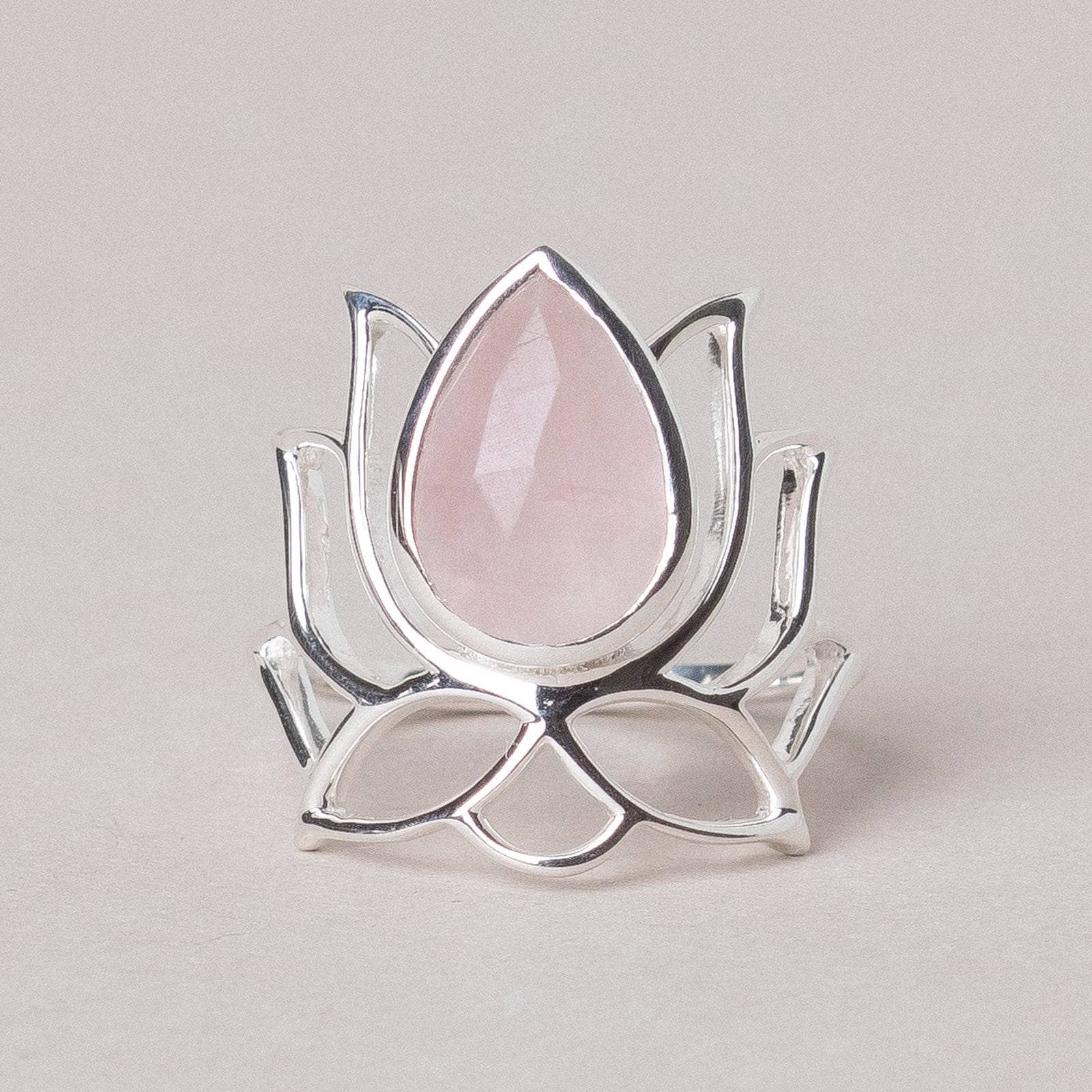 Lotus Gemstone Ring