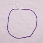 Amethyst Single or Double Strand Bead Necklace