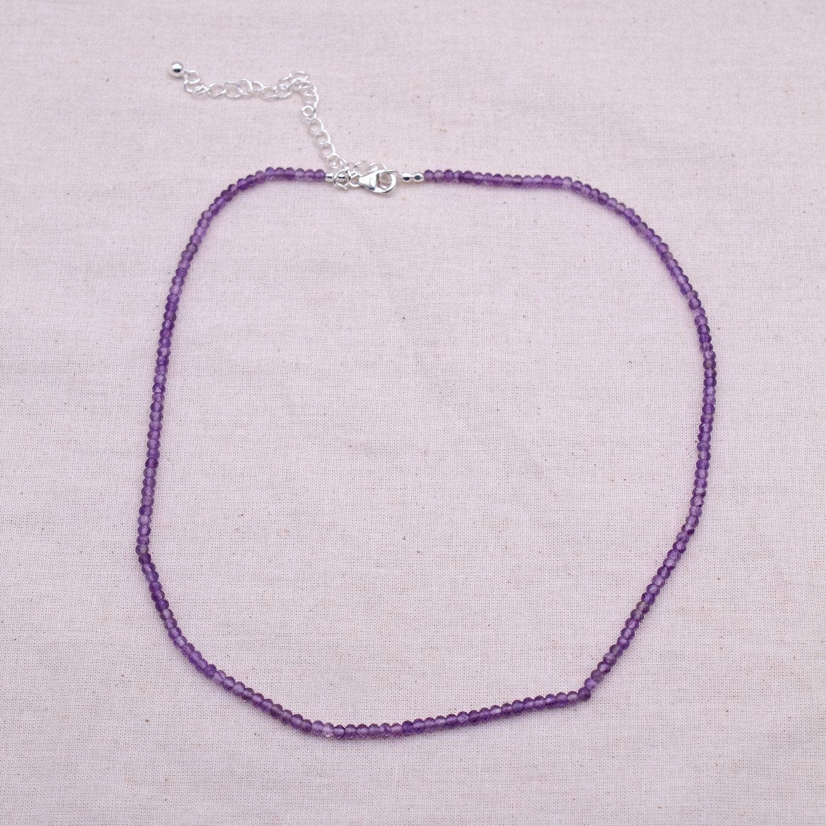 Amethyst Single or Double Strand Bead Necklace