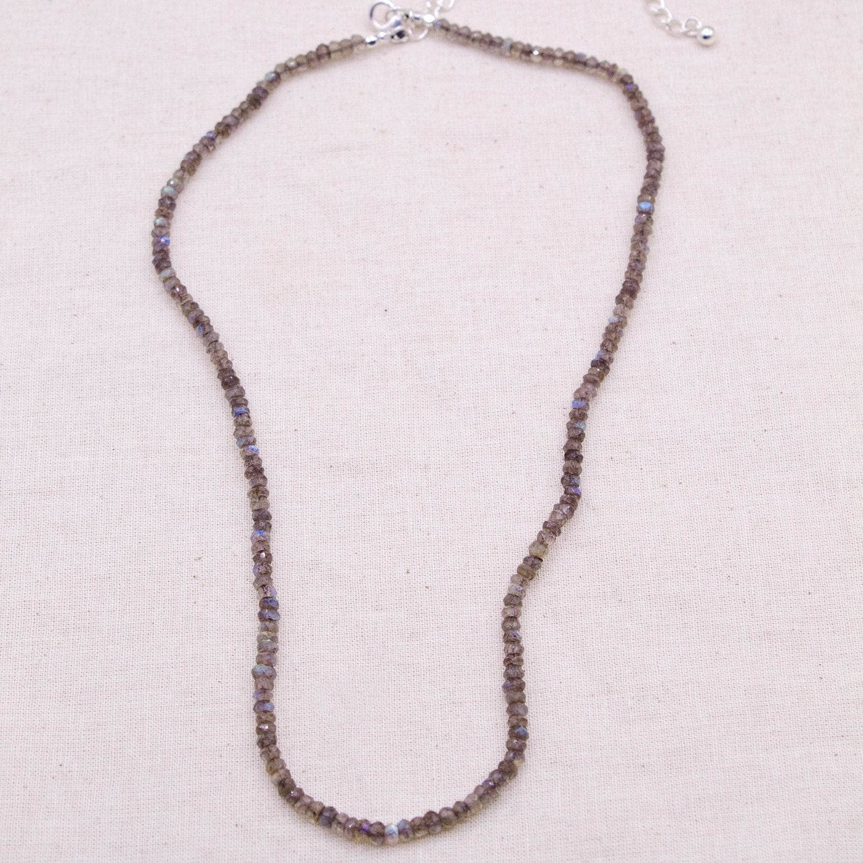 Labradorite Single or Double Strand Bead Necklace