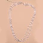 Rainbow Moonstone Single or Double Strand Bead Necklace