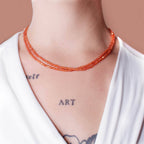 Carnelian Single or Double Strand Bead Necklace