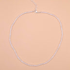 Rainbow Moonstone Single or Double Strand Bead Necklace