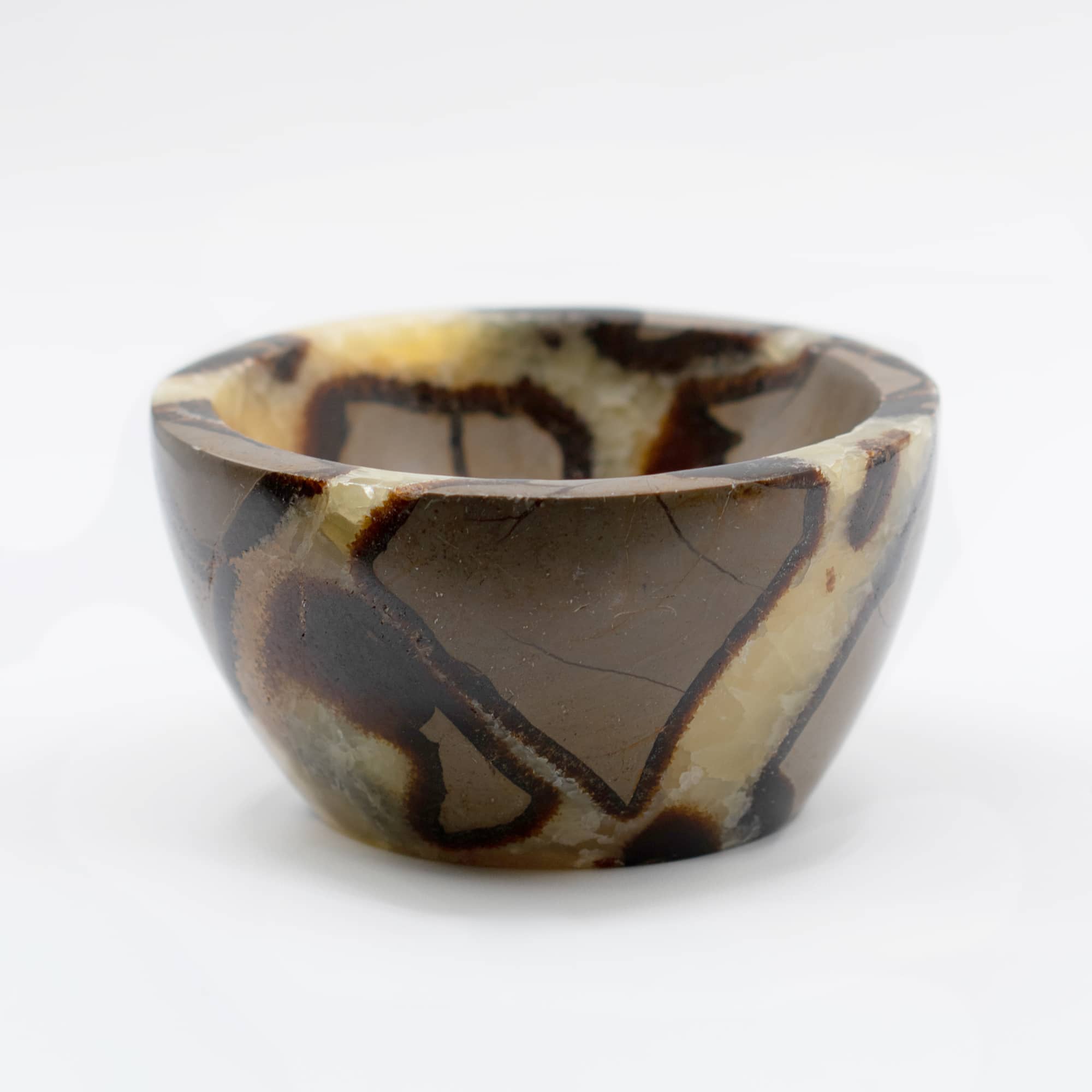 Rare Black Septarian Crystal Bowl - 1 of a Kind