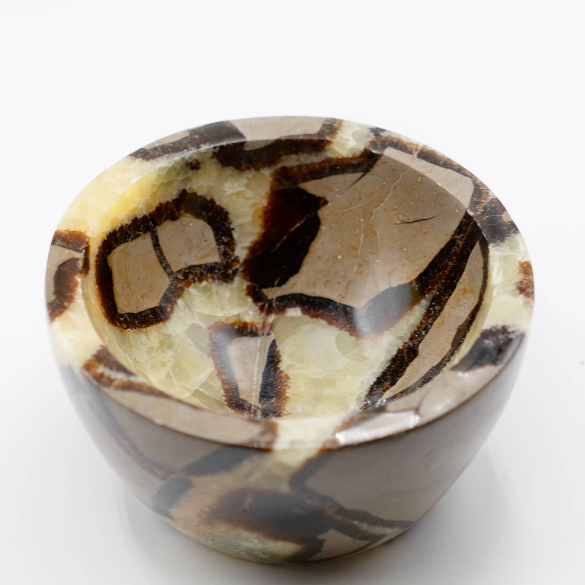 Rare Black Septarian Crystal Bowl - 1 of a Kind
