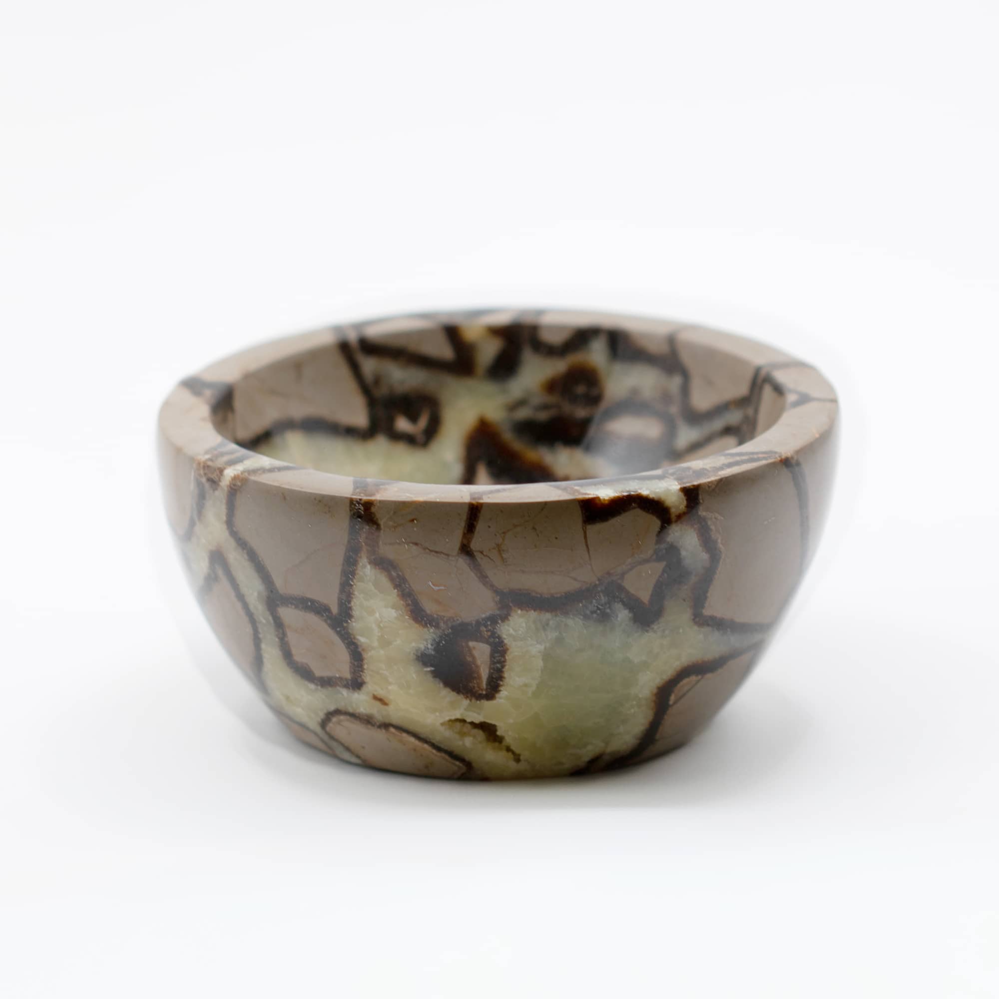 Rare Black Septarian Crystal Bowl - 1 of a Kind