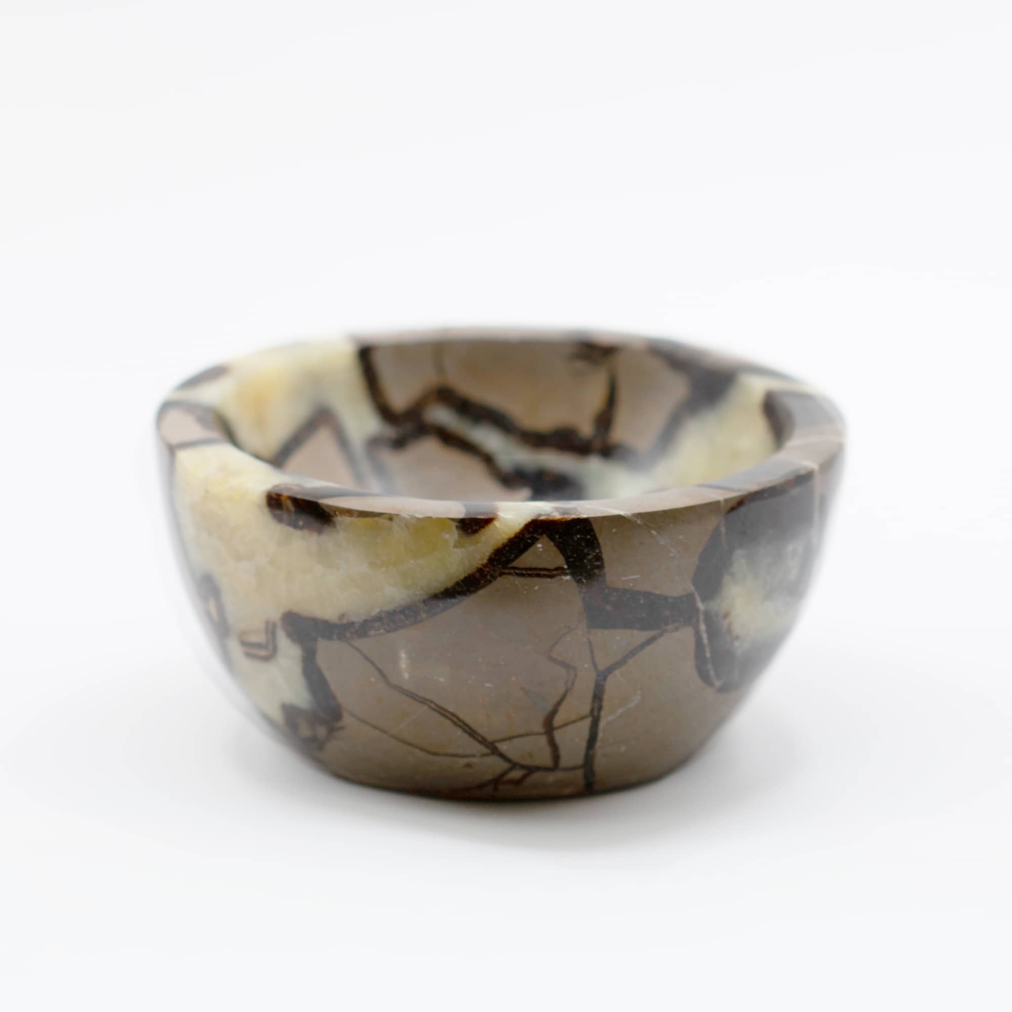 Rare Black Septarian Crystal Bowl - 1 of a Kind