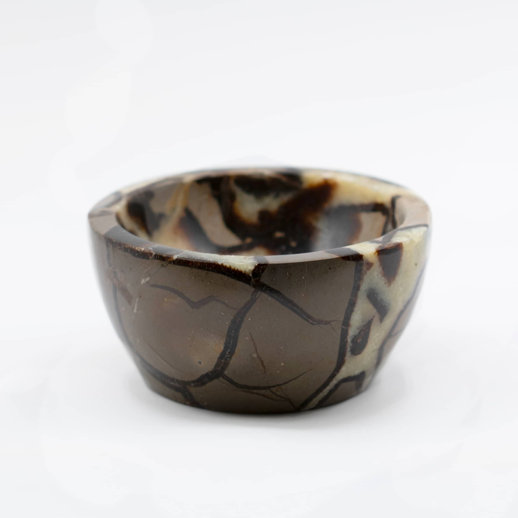 Rare Black Septarian Crystal Bowl - 1 of a Kind
