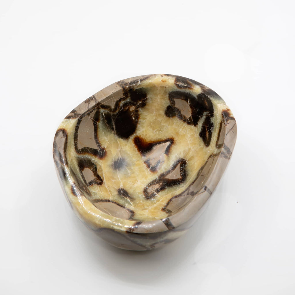 Rare Black Septarian Crystal Bowl - 1 of a Kind