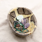 Rare Black Septarian Crystal Bowl - 1 of a Kind
