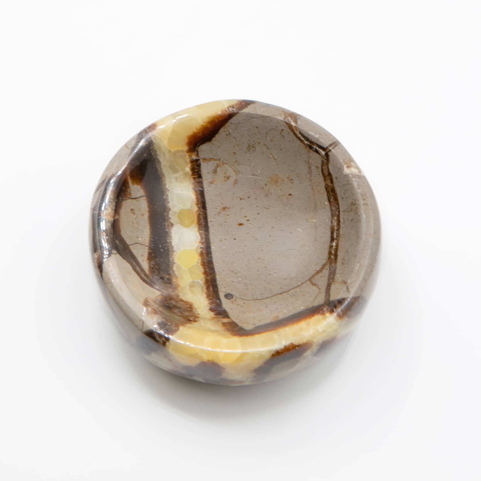 Rare Black Septarian Crystal Bowl - 1 of a Kind