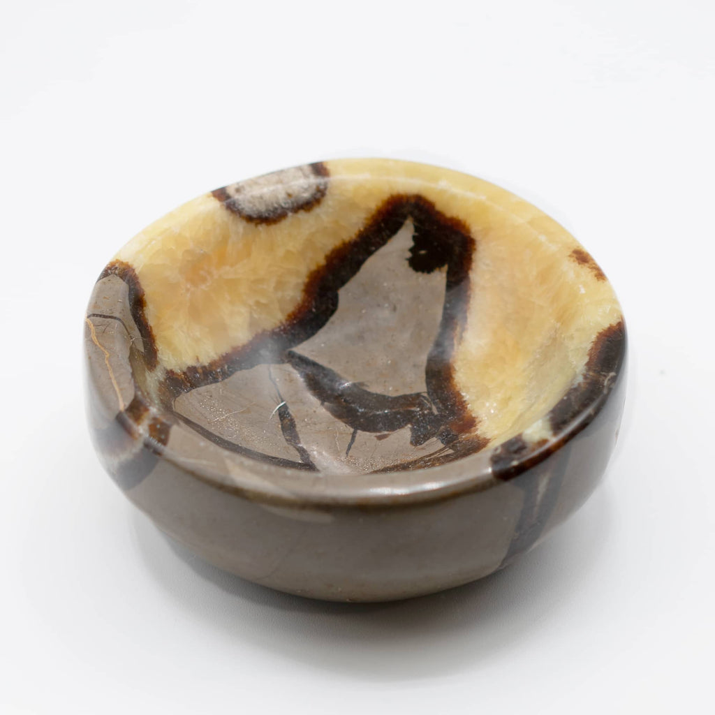 Rare Black Septarian Crystal Bowl - 1 of a Kind