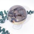 Rare Black Septarian Sphere - 1 of a Kind