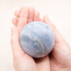 Blue Calcite Sphere- Large - 1 of a Kind