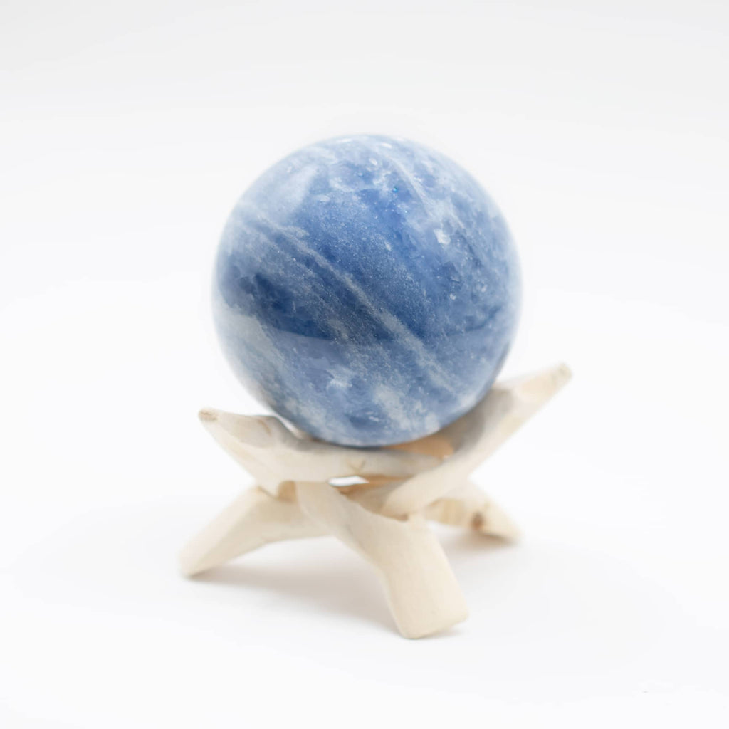Blue Calcite Sphere- Large - 1 of a Kind