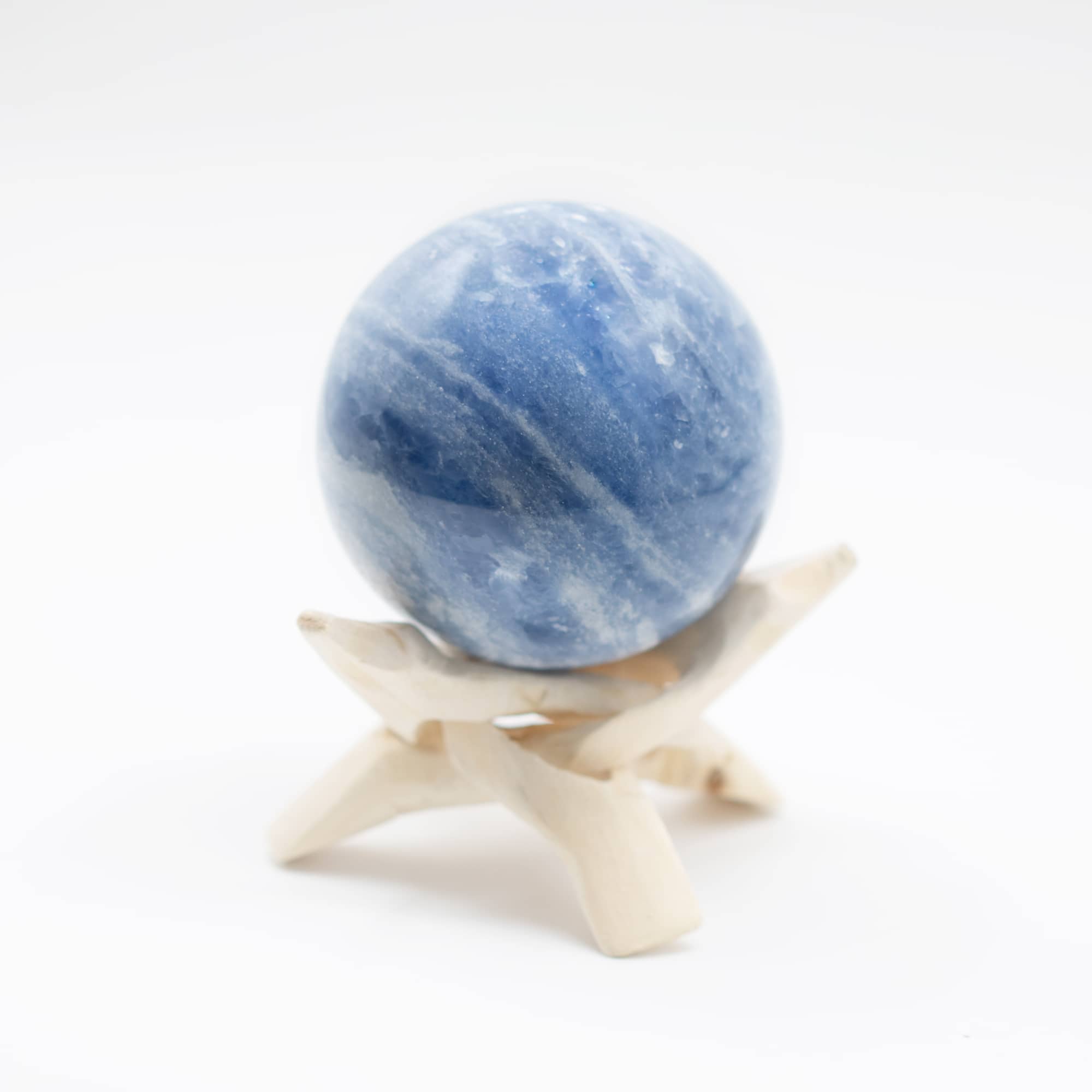 Blue Calcite Sphere- Large - 1 of a Kind
