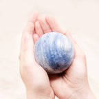 Blue Calcite Sphere- Large - 1 of a Kind