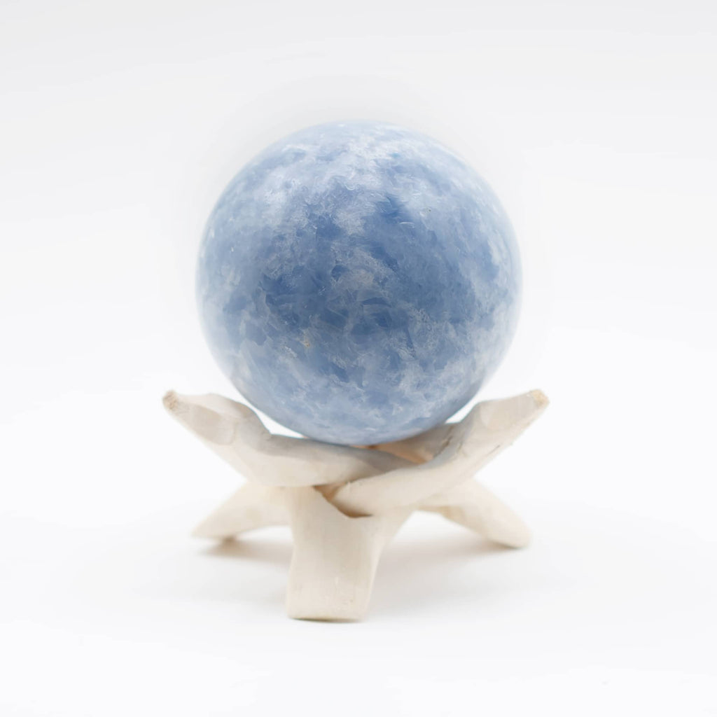 Blue Calcite Sphere- Large - 1 of a Kind
