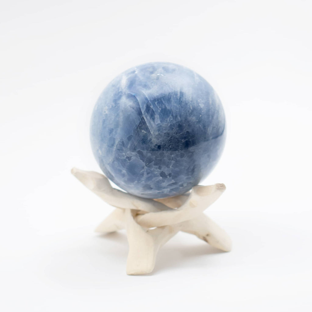 Blue Calcite Sphere- Large - 1 of a Kind