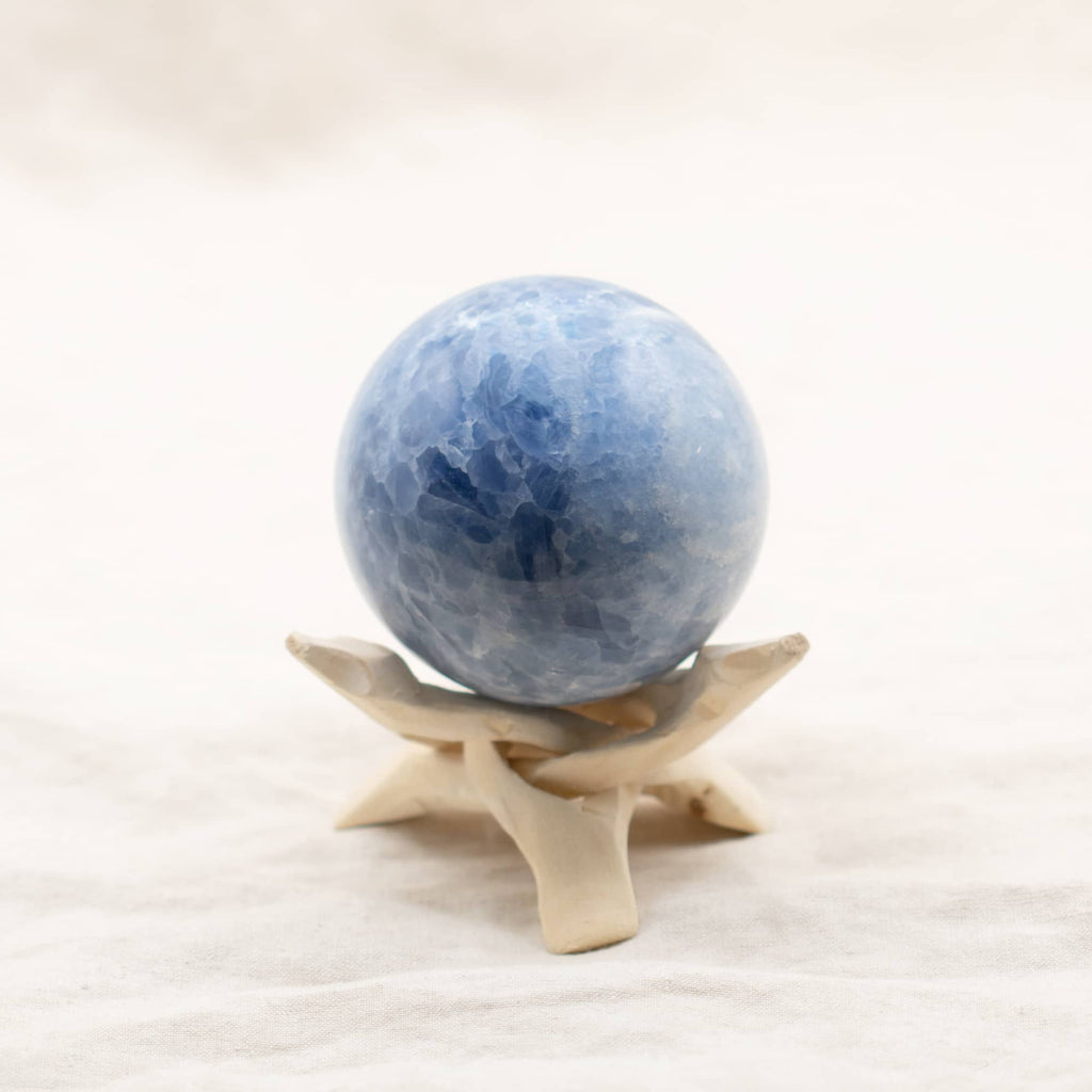 Blue Calcite Sphere- Large - 1 of a Kind