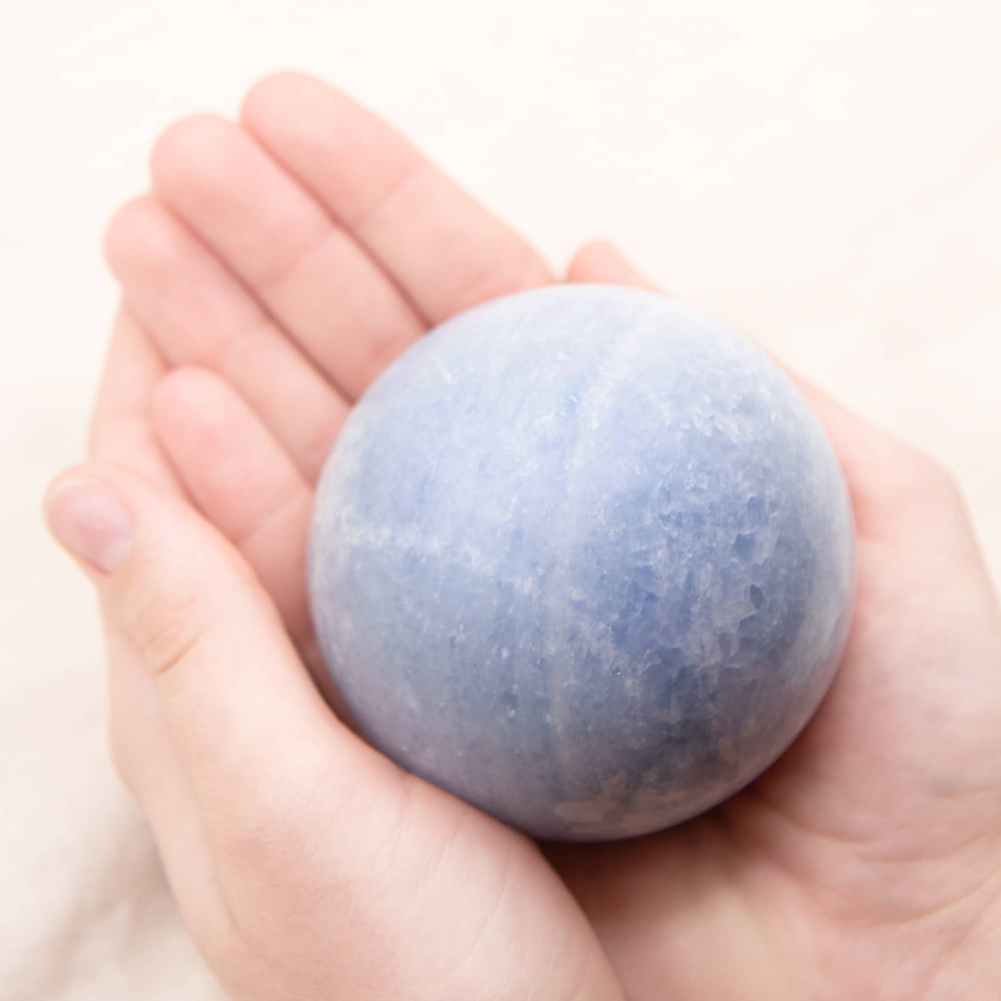 Blue Calcite Sphere- Large - 1 of a Kind