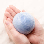 Blue Calcite Sphere- Large - 1 of a Kind
