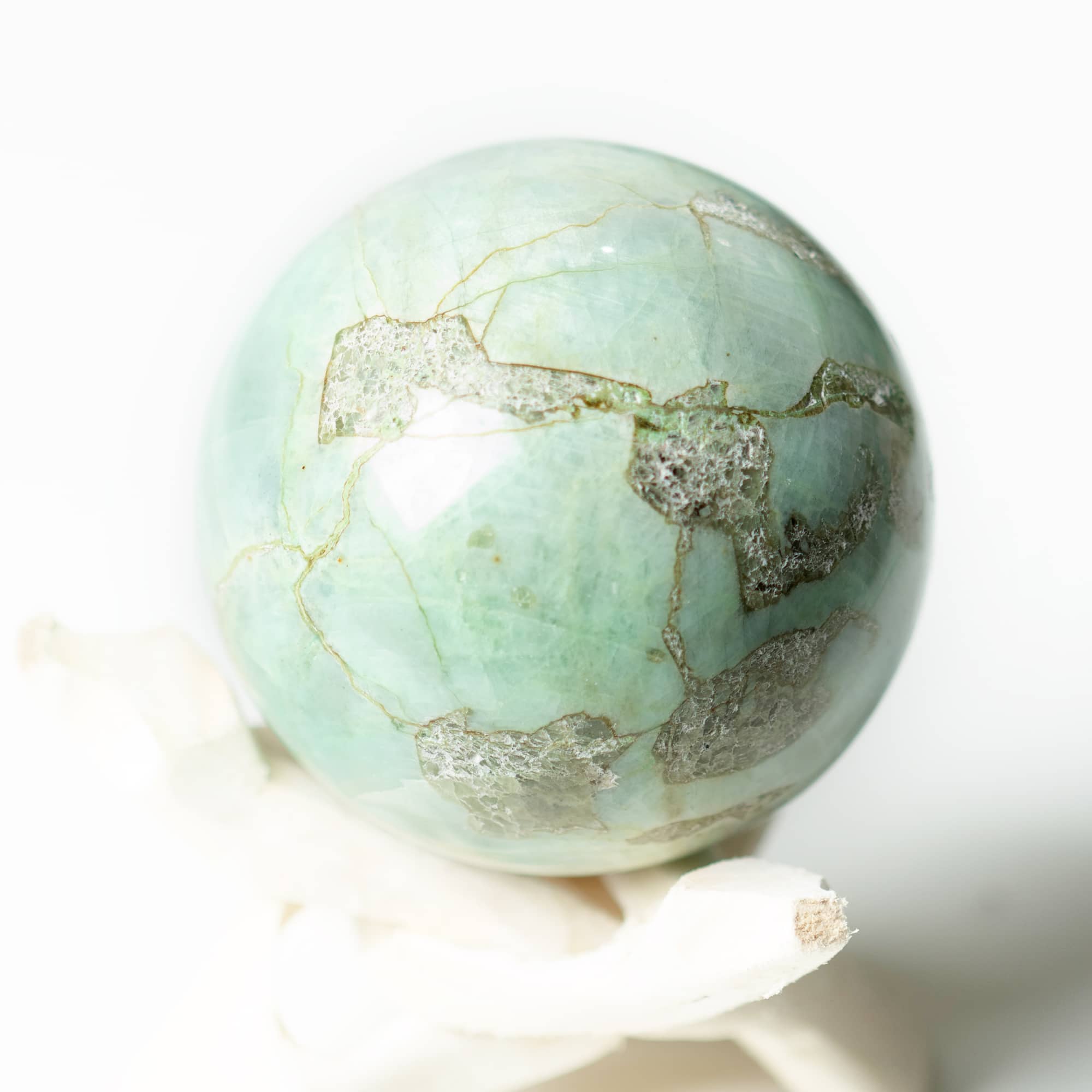 Rare Green Moonstone Sphere - 1 of a Kind