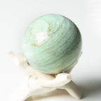Rare Green Moonstone Sphere - 1 of a Kind