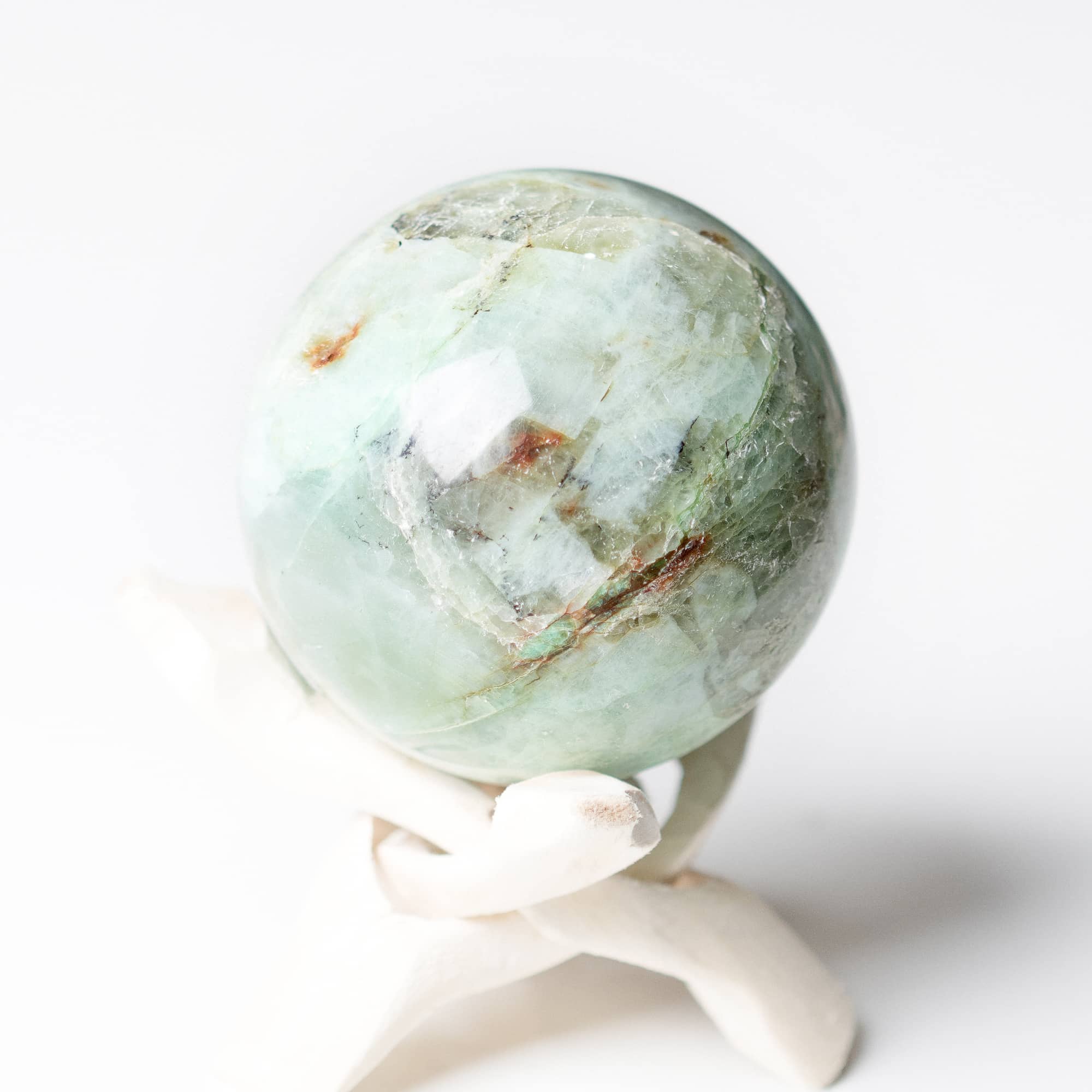 Rare Green Moonstone Sphere - 1 of a Kind