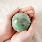 Rare Green Moonstone Sphere - 1 of a Kind