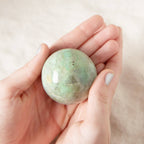 Rare Green Moonstone Sphere - 1 of a Kind