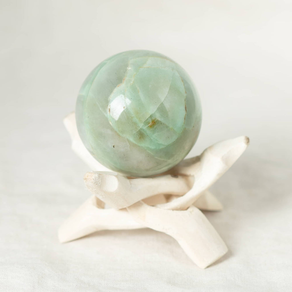 Rare Green Moonstone Sphere - 1 of a Kind