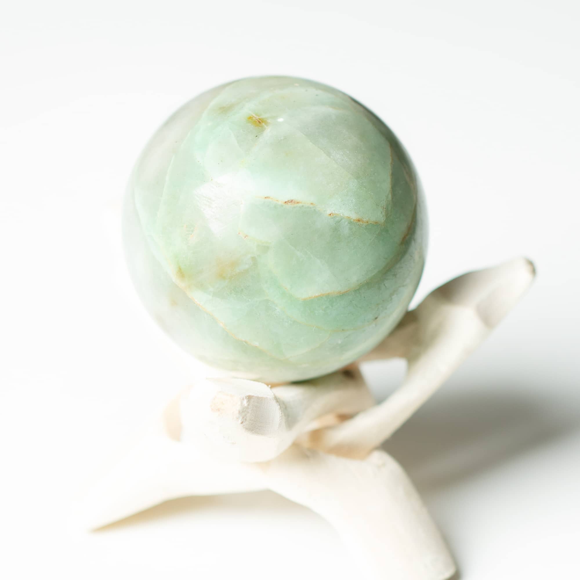 Rare Green Moonstone Sphere - 1 of a Kind